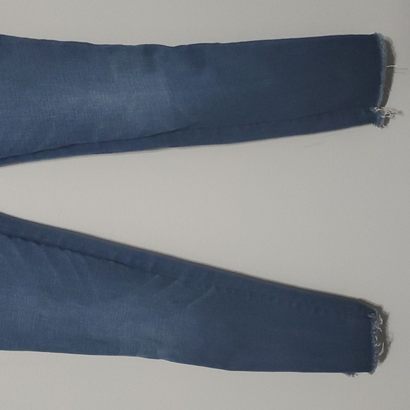 Abercrombie & Fitch Jeans Womens Size 6 Blue Multi-color Side Stripe Fra… - Picture 4 of 13